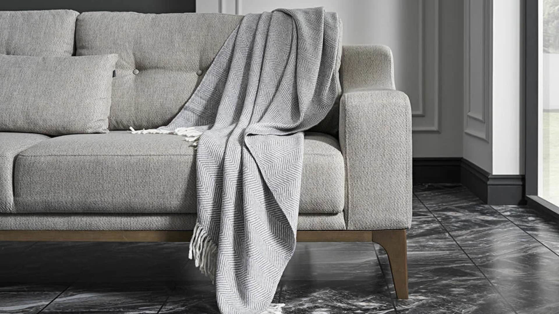 Serra Grey Blanket